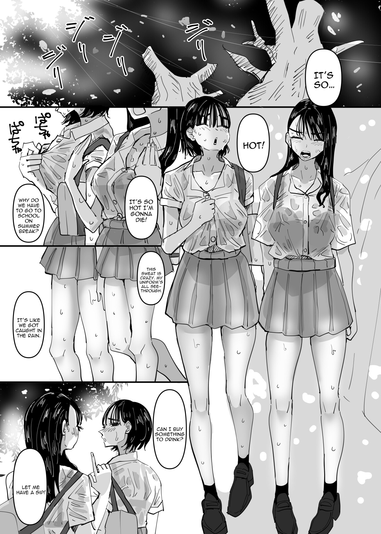 Hentai Manga Comic-Just A Couple JKs Having Sultry Sweaty Sex-Read-2